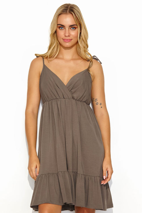 Robe de jour model 194336 Makadamia